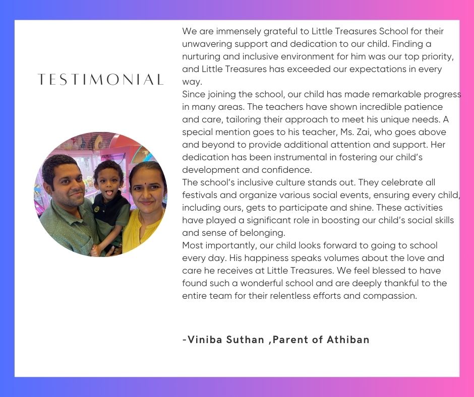 Viniba Suthan family with child at play area