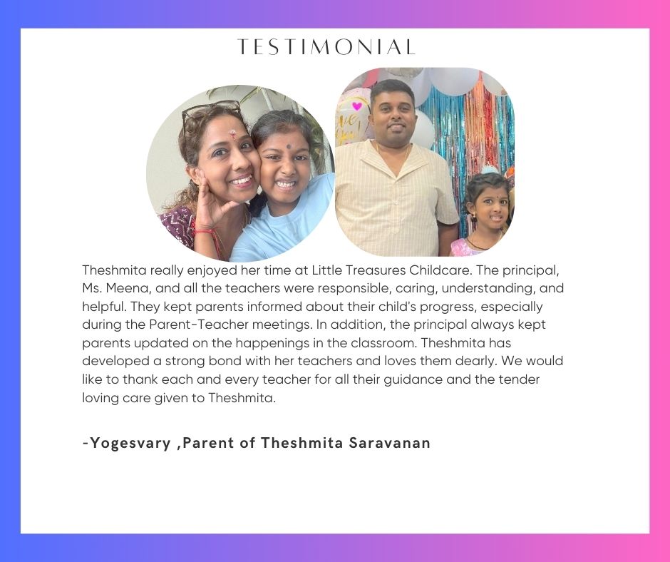 Yogesvary family smiling at a celebration backdrop